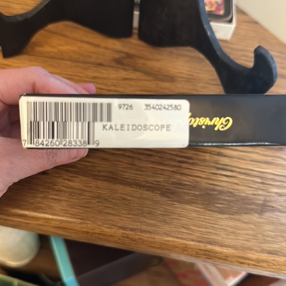 Christopher Radko Vintage Set Of 4 Christmas Kaleidoscope Cork Backed Coasters - Picture 4 of 4